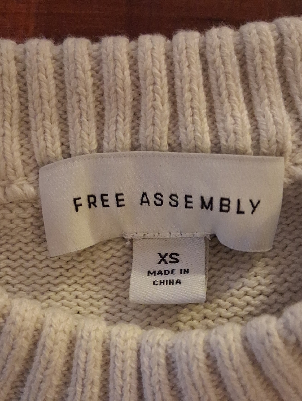 Womens Free Assembly Striped Crewneck Sweater - Picture 2 of 4